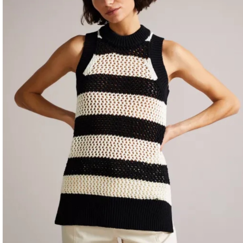 GREAT CONDITION!!! TED BAKER HEIDE STRIPE KNIT TANK